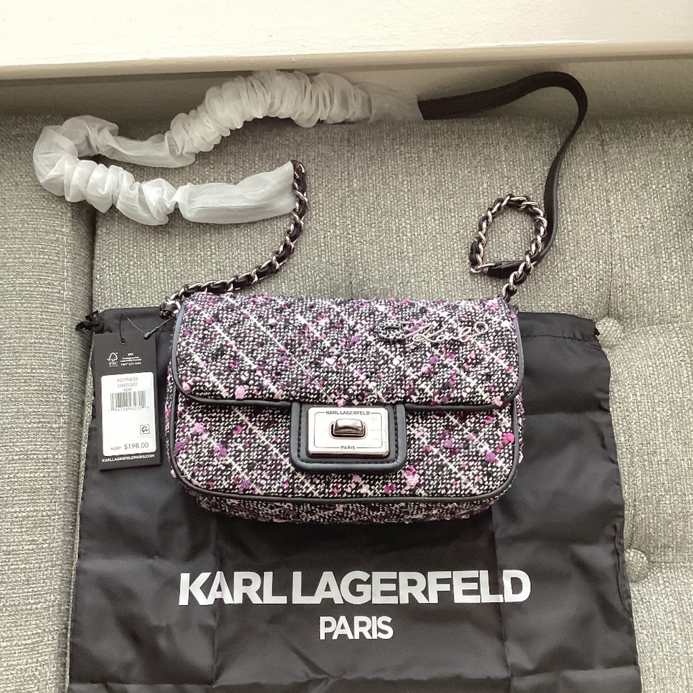 KARL LAGERFELD Agyness Medium Convertible Shoulder Bag